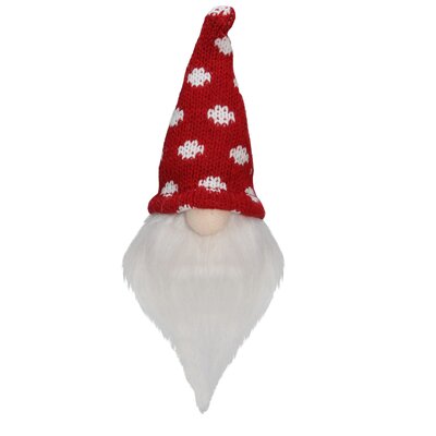 5"" Red And White Santa Gnome With Polka Dot Hat Tabletop Christmas Decoration -  Northlight Seasonal, NORTHLIGHT AM87042 Red White