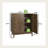 Solid Wood Base Colorblocking Storage Cabinet, Multi-Room Floor Cabinet for Bedroom, Living Room,Bathroom-1511028708
