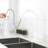 Kitchen Faucet With Pull Out Spray - Modern, Stainless Steel, White Quick Installation And No Worries, Adjustable Water Flow Temperature Management Options White, Steel Easy Flexible Control