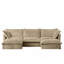 Canapé modulaire à assise profonde en U avec housse à glissière, canapé 3 places avec bordures françaises avec plusieurs grands coussins, canapé modulaire à assise profonde modulaire et confortable pour salon, appartement, chameau-1181894805