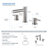 Circular 2-handle 8" Widespread Bathroom Faucet with Pop Up Drain-92578094