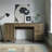 Millwood Pines 60" Rustic Desk – Traditional Home Office Desk for Country Style Interiors