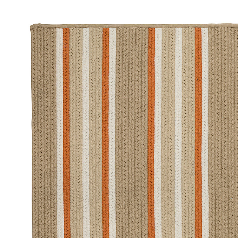 Paillasson intérieur / extérieur Saggiomo, Beige / orange, L 45 po x L 70 po