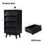 Commode à 4 tiroirs en noir