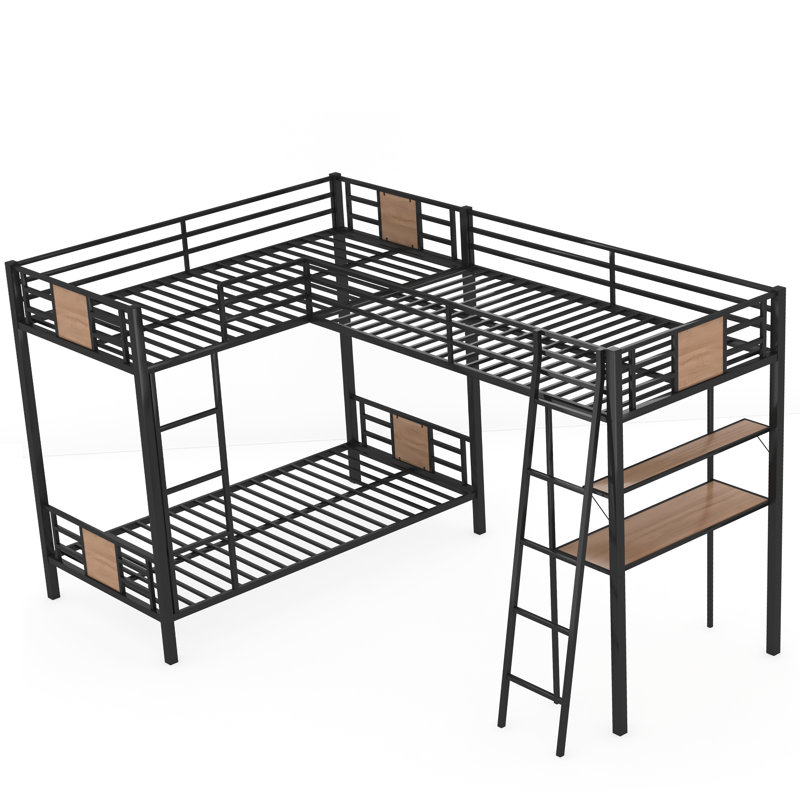 Rexdale Kids Twin Over Twin Bunk Bed