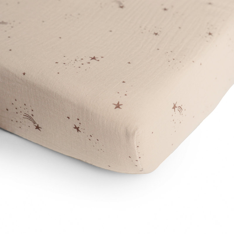 Extra Soft Muslin Crib Sheet, Falling Stars