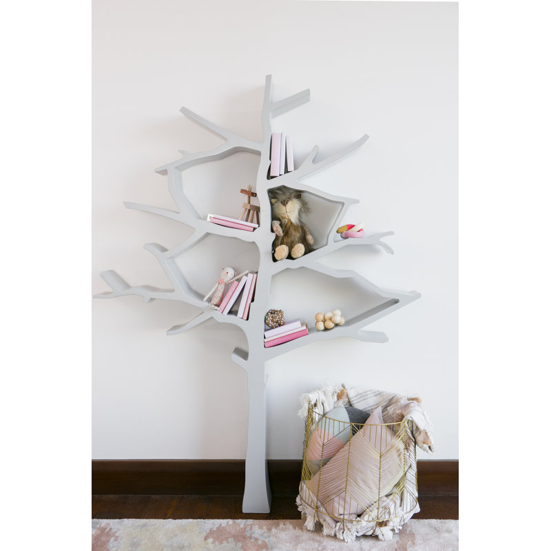 Tree 63" Bookcase, Cloud Gray