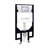Concorde Wall-Hung Toilet Bundle 0.8/1.6 GPF Dual Flush With Flush Plate-108927932