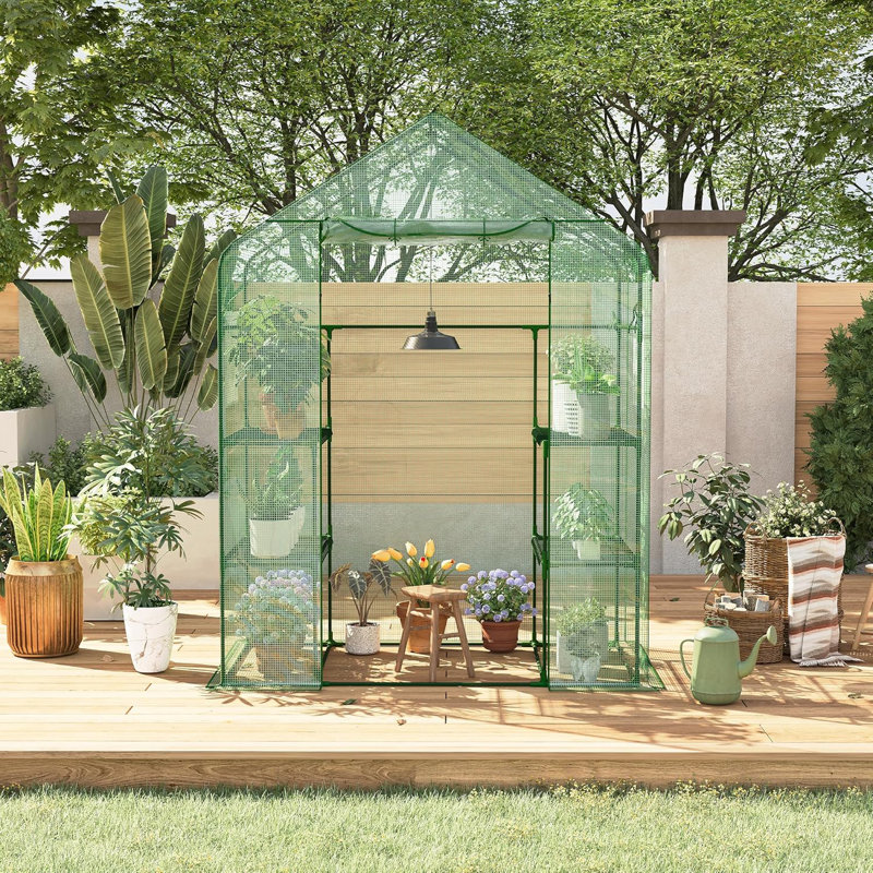 Greenhouses for Outdoors, Durable Green House Kitw, Thicken PE Cover, Portalbe Walk in Green Houses for Indoor Backyard Outside