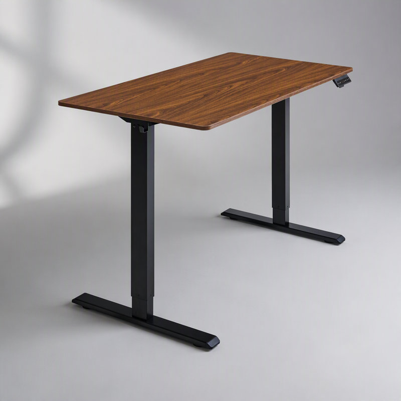 Standing Desk, Noyer foncé/noir
