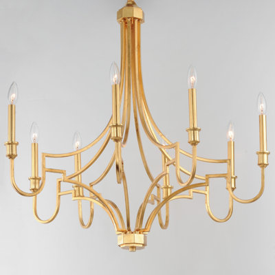 8-Light Dimmable Candle Style Chandelier