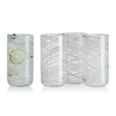 Mikasa Color Swirl 18 oz. Highball Glasses