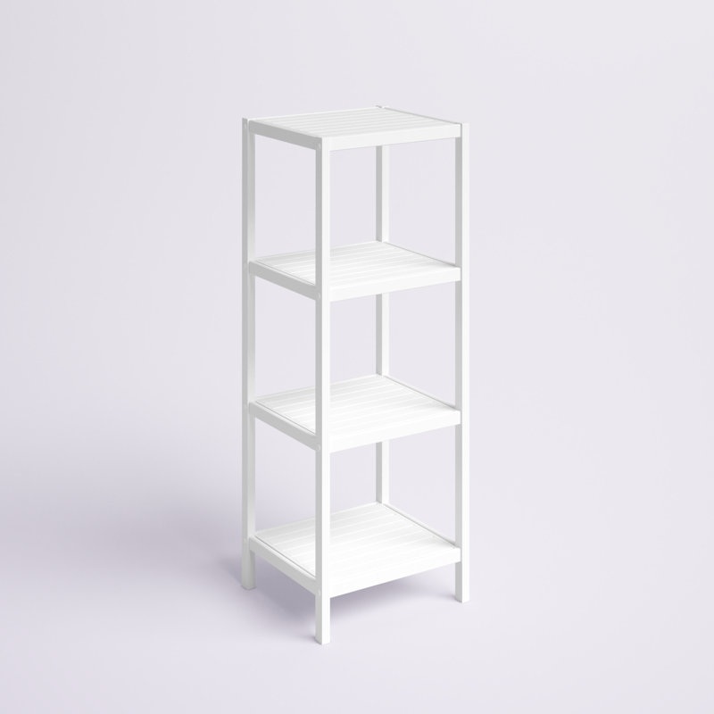 Nicieza Solid Wood Bathroom Shelves, White