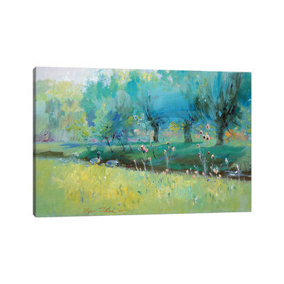 Wild Geese 1 Piece Wrapped Canvas Painting