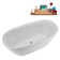 67" Streamline Soaking Freestanding Tub and Tray With Internal Drain