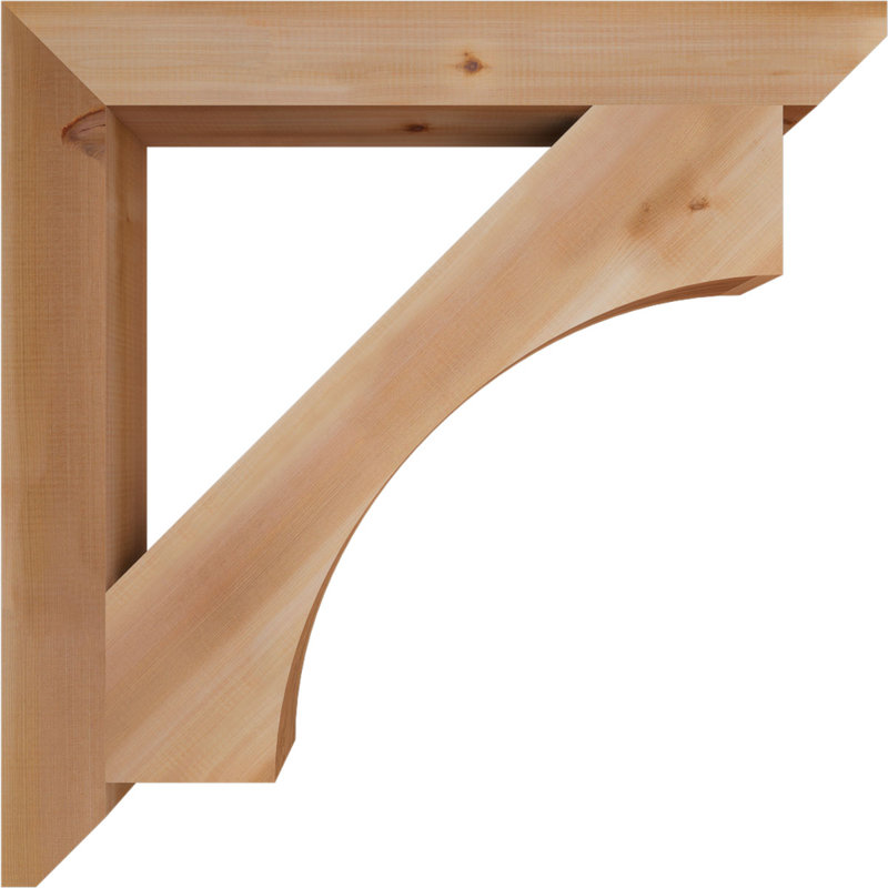 Support en bois Westlake, Cèdre rouge, H 34 po x l 3,5 po x P 34 po