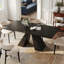 Ensemble de table de salle à manger extensible moderne de 63 à 95 po Drennen avec 8 chaises de salle à manger en similicuir entièrement assemblées
