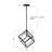 1-Light Double Finish Industrial Cube Pendant Light-131552865