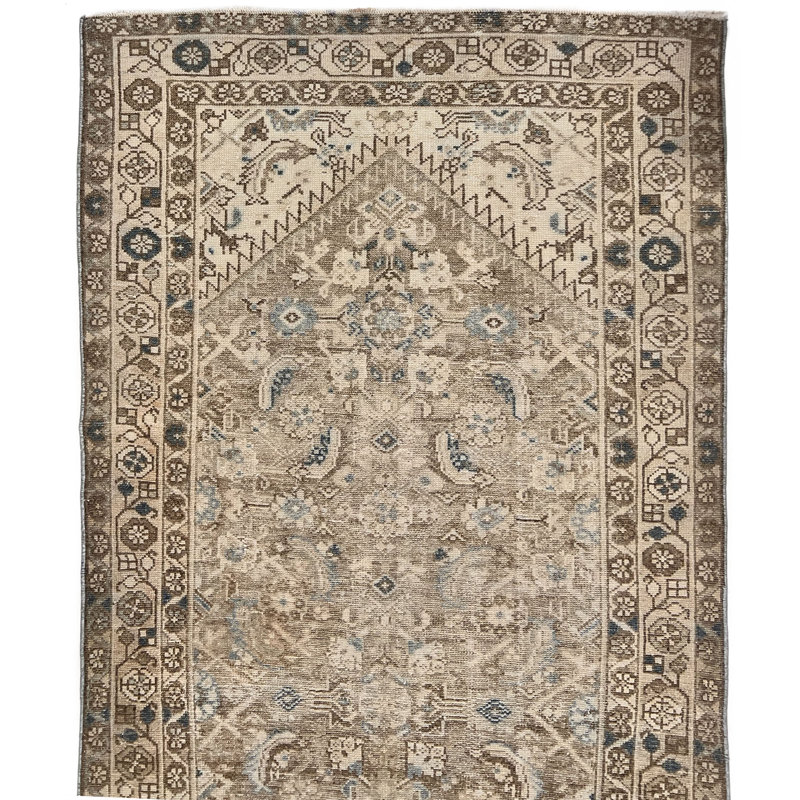 One-of-a-Kind 3'5 X 12'7 Hand Knotted Area Rug