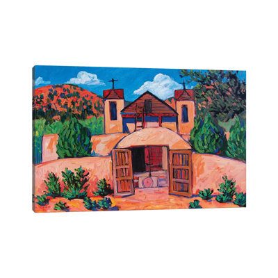 «El Santuario De Chimayo, New Mexico» par Patty Baker - reproduction d'art