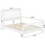 Lit plateforme en bois massif avec pied de lit assorti Orleans-604862301-607727446