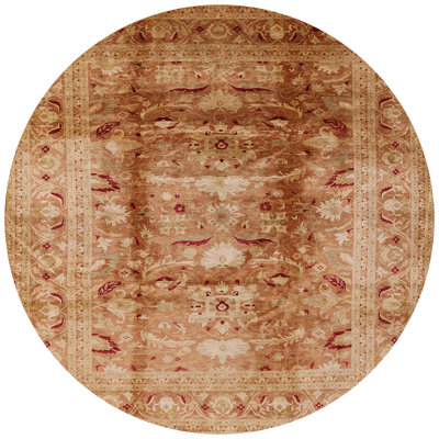 Tapis oriental brun / jaune Ch Wilson