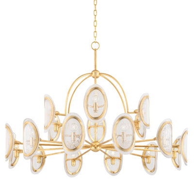 Lustre géométrique unique à 18 lumières Danes