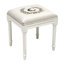 Tabouret de coiffeuse Initiale B, initiales A à Z disponibles
