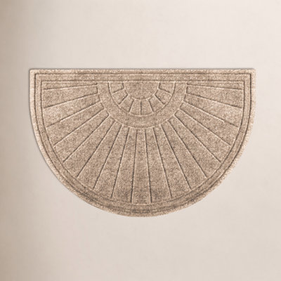 WaterHog Sunburst Half Round Indoor Outdoor Doormat