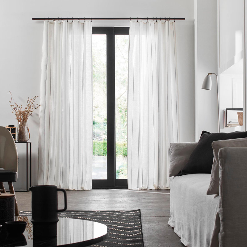 Verla Semi Sheer Single Curtain Single Panel