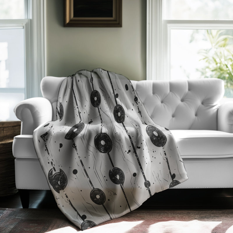 Code Pattern - 1 Piece Premium Blanket, Twin
