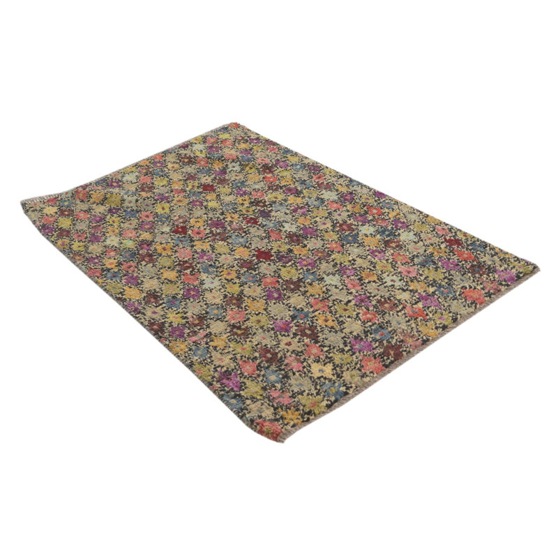 Tapis noir et blanc Oliveri
