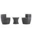 Laderious 2 - Person Patio Dining Set Round Table with Cushions Included