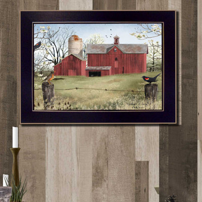 «Harlingers of Spring» par Billy Jacobs - reproduction d'art sur papier encadrée