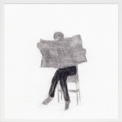 I Read The News Today Painting by Simon Schneiderman