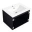 Meuble-lavabo mural 24 po avec lavabo en céramique et porte 24 po