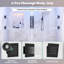 Système de douche thermostatique à DEL 5 fonctions avec musique Bluetooth, 4 jets corporels, douche à main