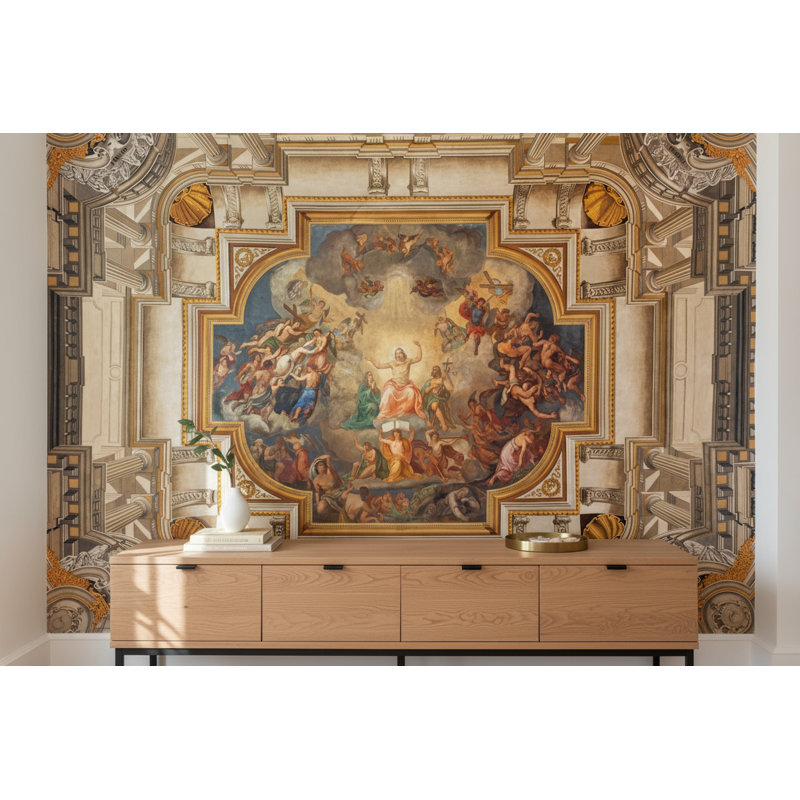 Papier peint mural mural Fresco, 100 po x 96 po, Texturé non collé