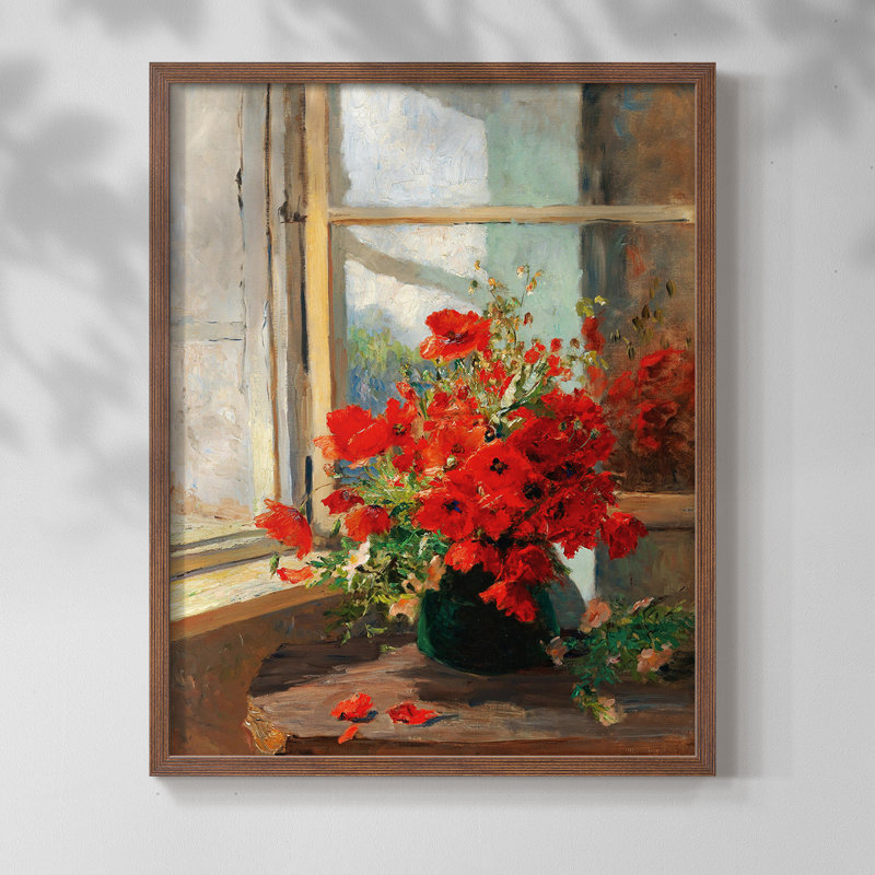 «Vintage Floral Print CECLXV» sur, Noyer