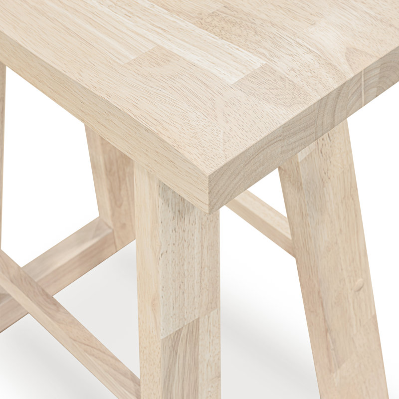 Solid Wood Counter Stool, Natural
