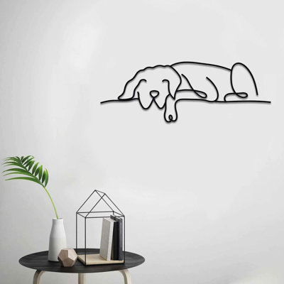 Metal Dog Wall Decor Minimalist Metal Wall Art
