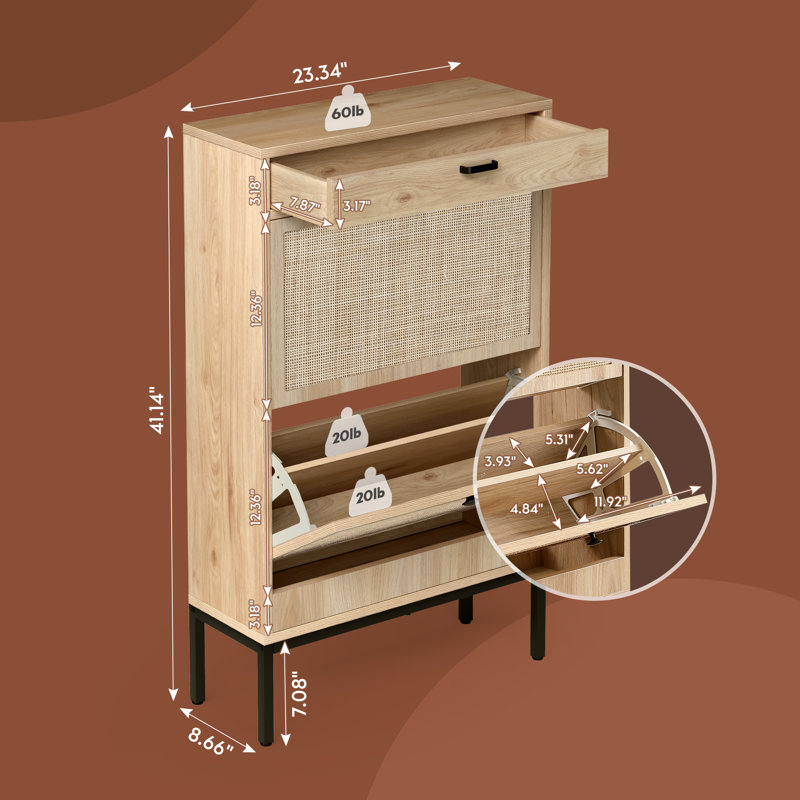 Armoire de rangement Boho