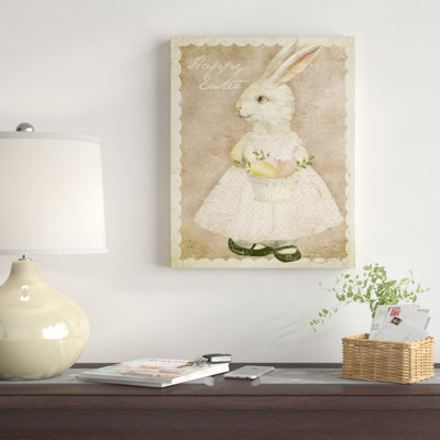 « baby lapin », reproduction d’impression sur toile tendue