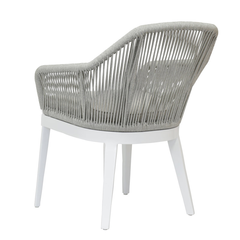 Miami Outdoor Dining Armchair, Echo Ash Sunbrella®