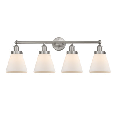 Edison Cone 4 Light Bath Vanity Light