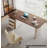 Solid Wood Writing Desk with Built-In Electrical Outlet-110399215
