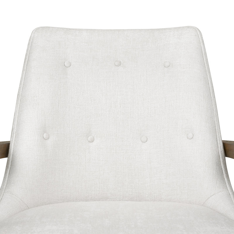 Bastian Chair, Frosted Alabaster Fabric