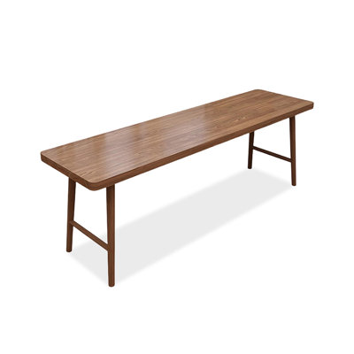 Bureau rectangulaire en bois massif noyer