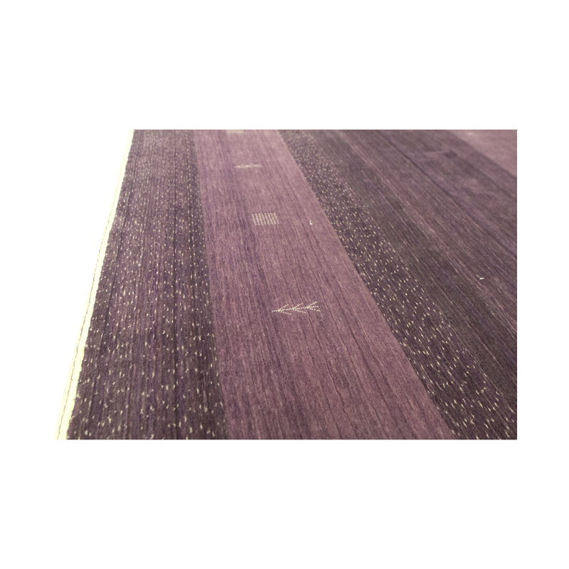 Gabbeh Wool Striped Area Rug