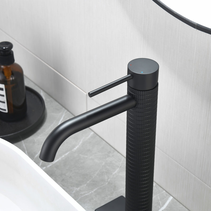 Single-Hole Single-Handle Bathroom Faucet, Matte Black